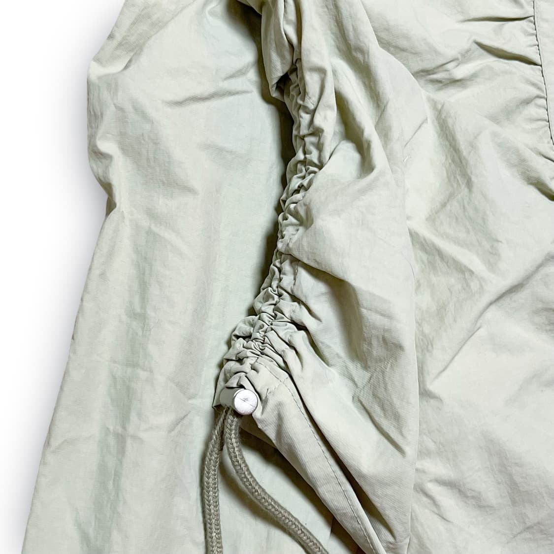 Nylon Cropped Shirring Track Jacket_Mint 상품이미지6