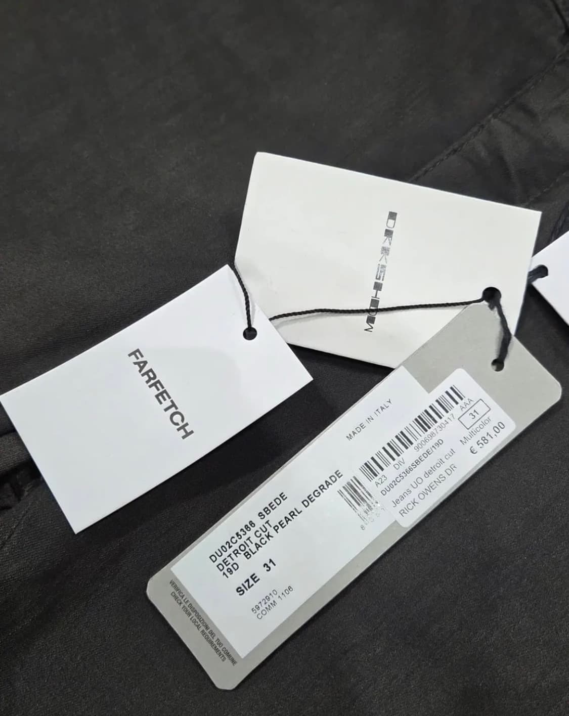 Rick Owens DRKSHDW Detroit Cut Denim 상품이미지3