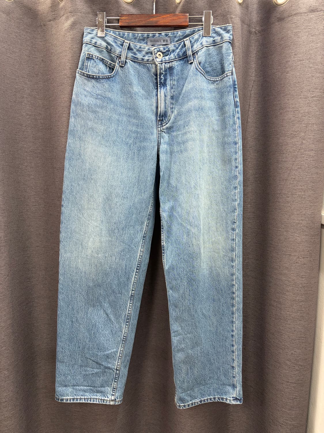 유니클로 JW Anderson 워크웨어 데님 워싱 와이드 팬츠 상품이미지1