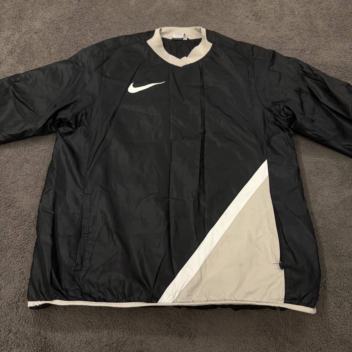 [ 정품/L ] 나이키 스우시 올드스쿨 바람막이 웜업 상품이미지3