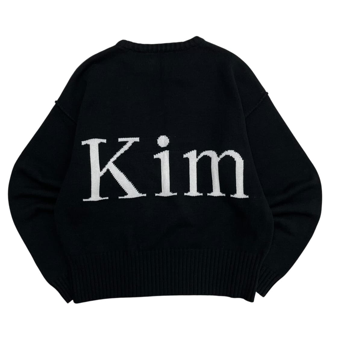 마뗑킴 빅로고 블랙 니트 상품이미지4