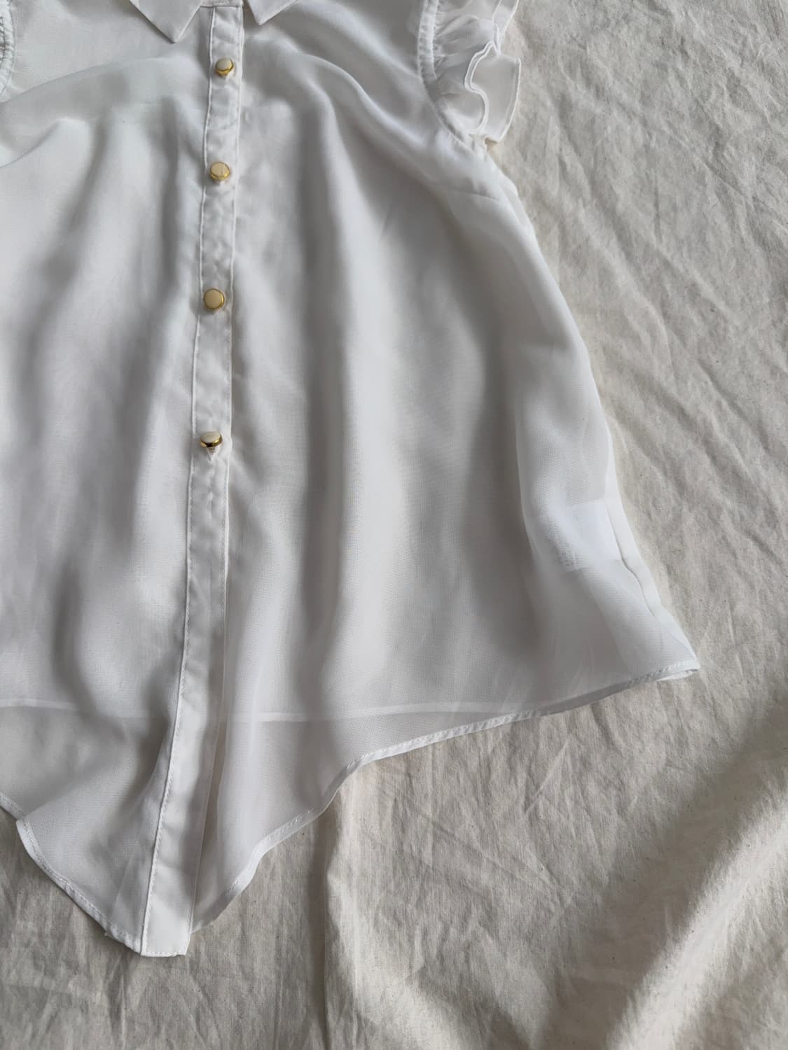 아이보리 러블리 쉬폰 블라우스 상품이미지3