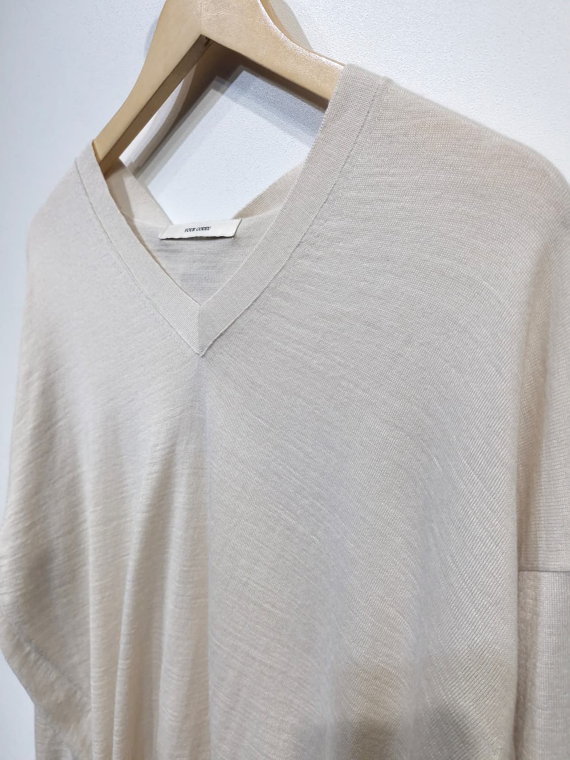 CODEU 코드유 파우더 니트 울캐시미어 상품이미지3