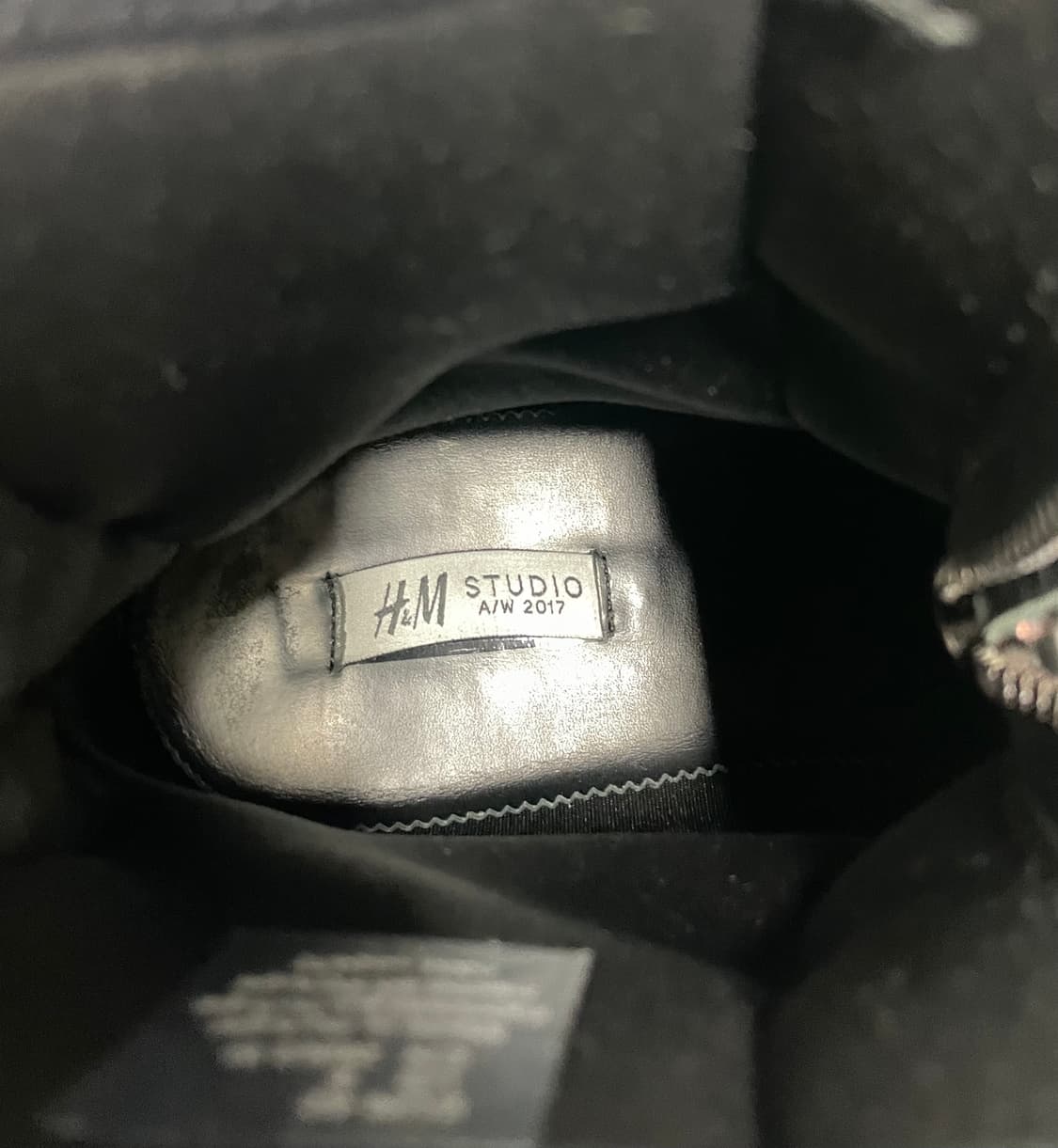 h&m studio 17aw 레이스업 레더 부츠 상품이미지9