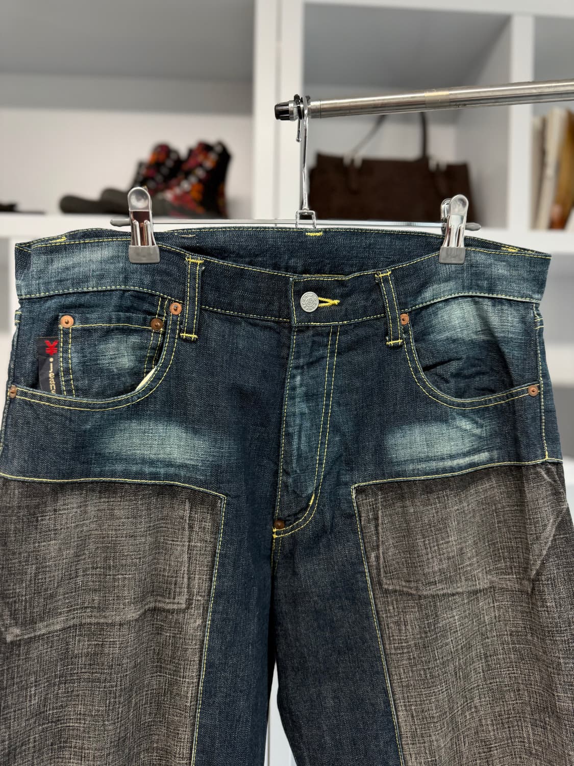 yen jenas 패널 데님 팬츠 상품이미지2