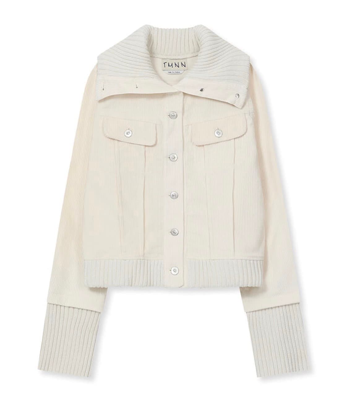 Tmnn 하이넥 니트 자켓 집업 상품이미지2