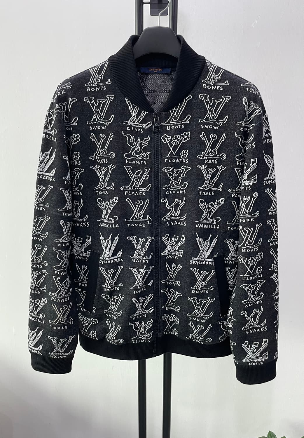 XL / 루이비통 카툰 니트 집업 블루종 상품이미지1