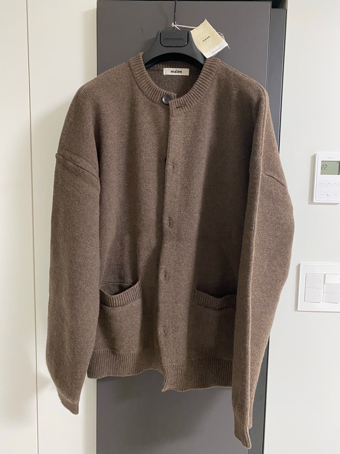 말렌 Malen 브라운 캐시미어 가디건 (2 size) 상품이미지1