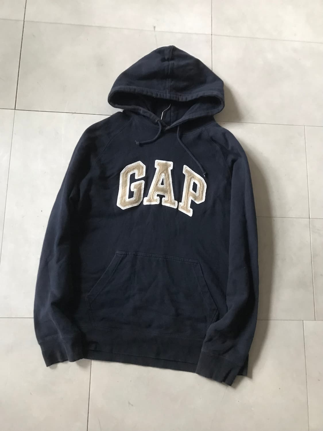 갭 네이비 오버핏 후드티 상품이미지7