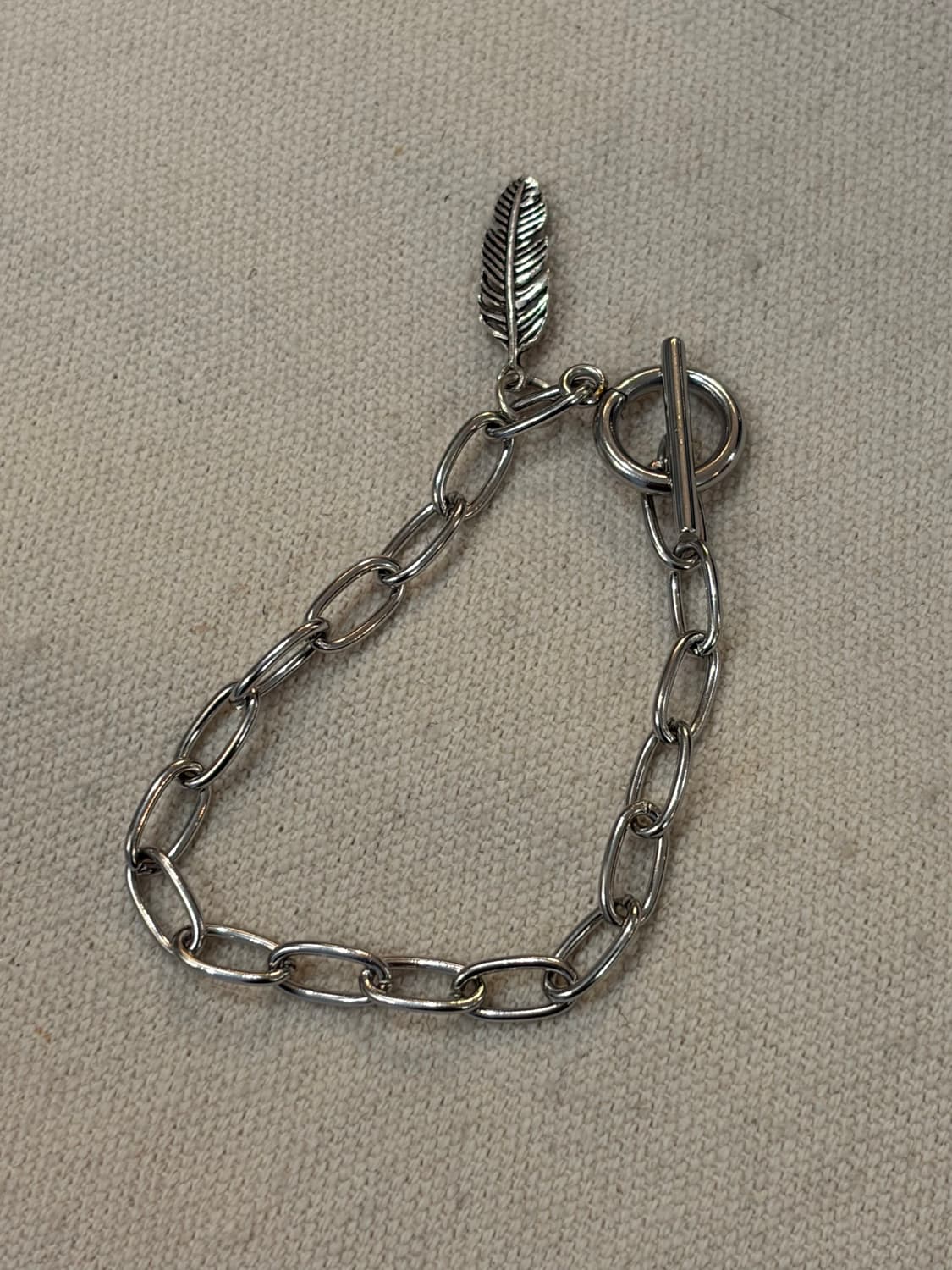 🐰🐻 토곰아비 실버 체인 팔찌 상품이미지2