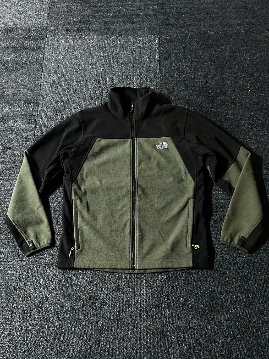 노스페이스 플리스 자켓  카키 블랙 후리스 상품이미지1