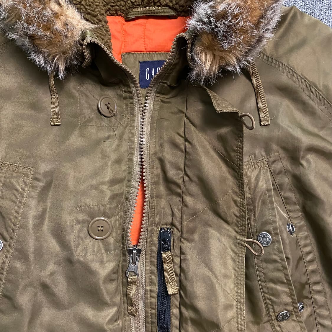 🌊90's GAP N-3B Parka 상품이미지5