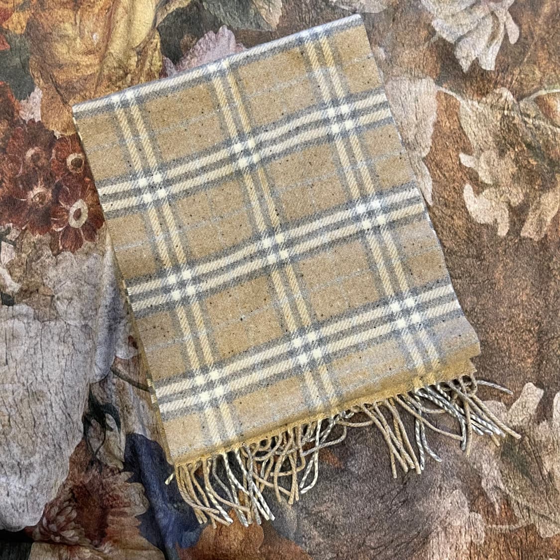 버버리 런던 노바체크 빈티지 울캐시미어 머플러 상품이미지2