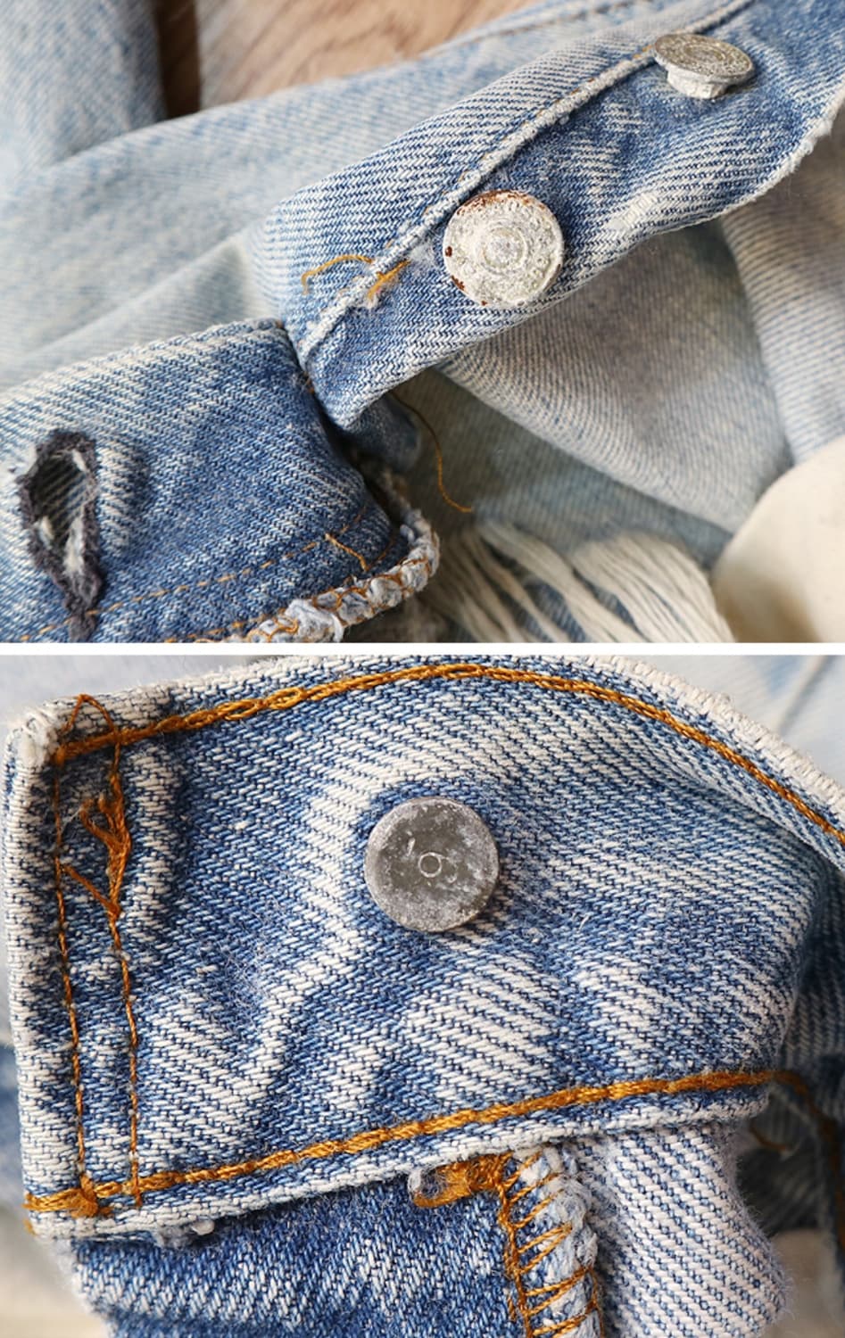미국판 70S LEVIS 리바이스 501 블랭크텝 빈티지 셀비지 데님

 상품이미지9