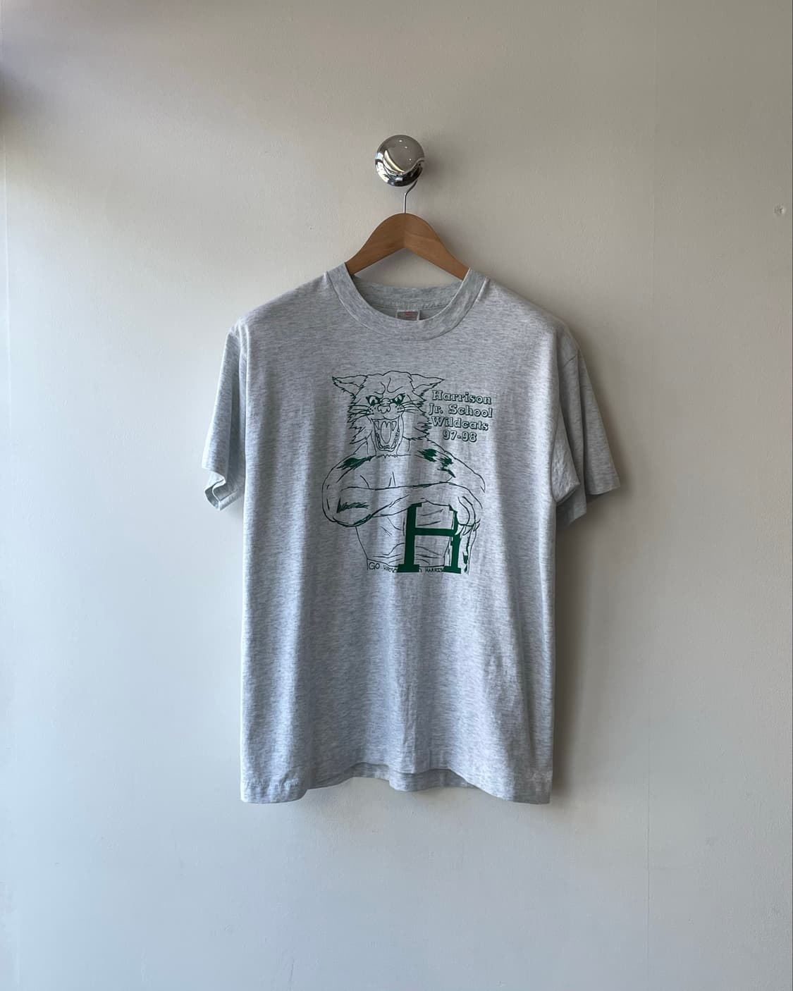 90’s USA ‘Wild Cats’ School T-shirt L 상품이미지2