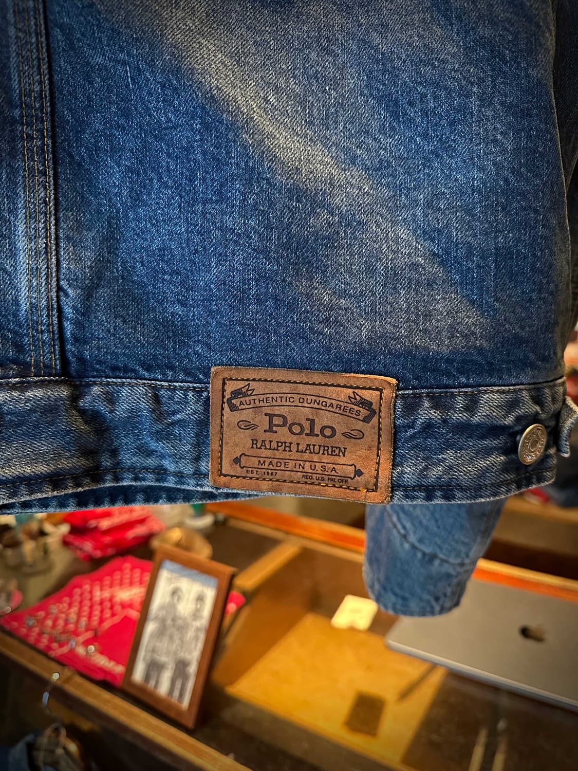  80s USA 빈티지 폴로 랄프로렌 덩가리 데님 자켓 상품이미지6