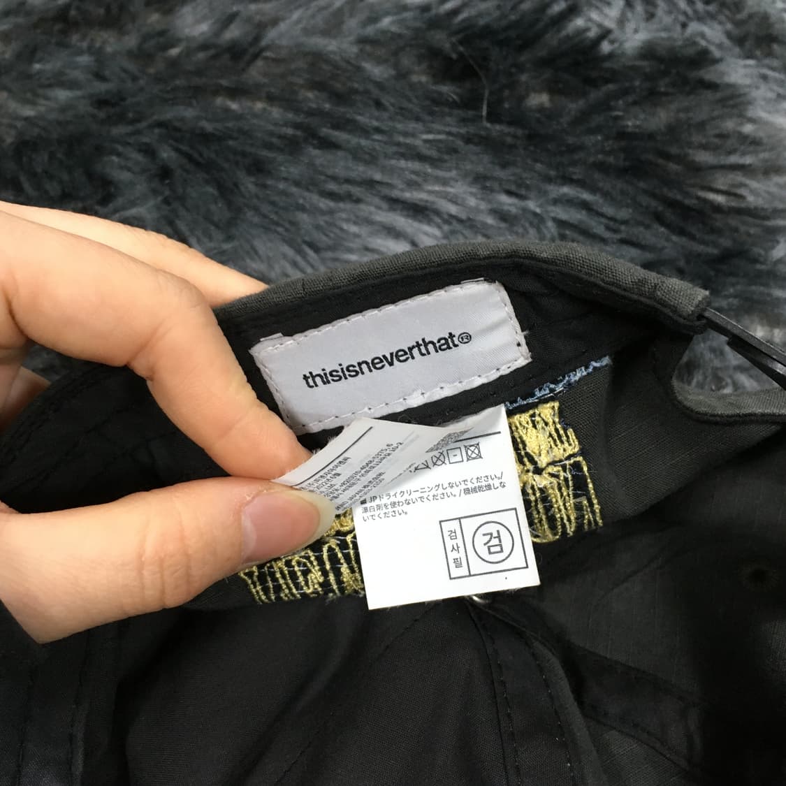 투티/0359 thisisneverthat 디네댓 카키 빈티지 모자Y2K 상품이미지6