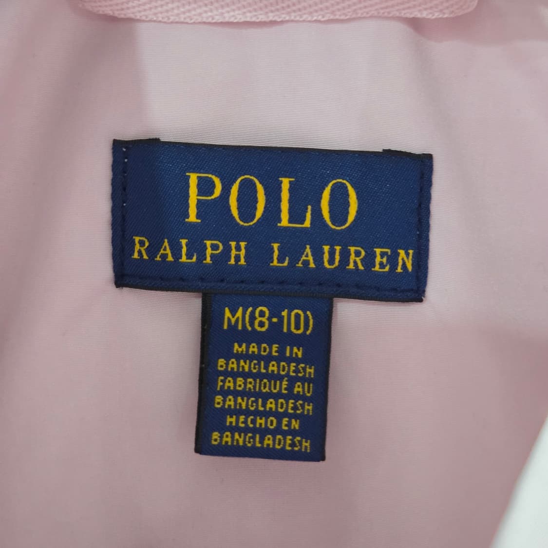 폴로랄프로렌 여아 바람막이 연핑크 M/8/10 상품이미지3