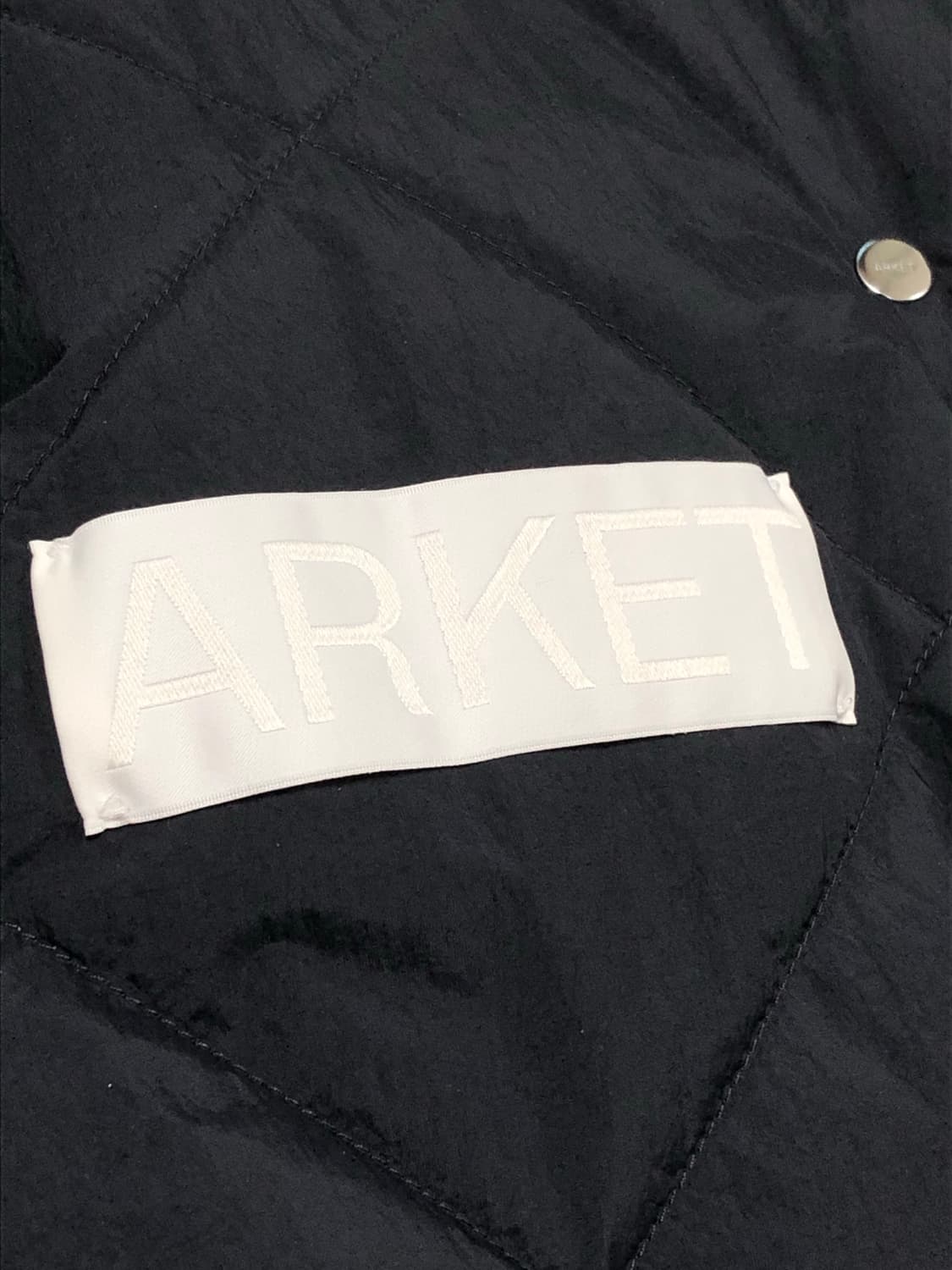 L 아르켓 퀼팅 버튼 패딩 자켓 블랙 상품이미지6