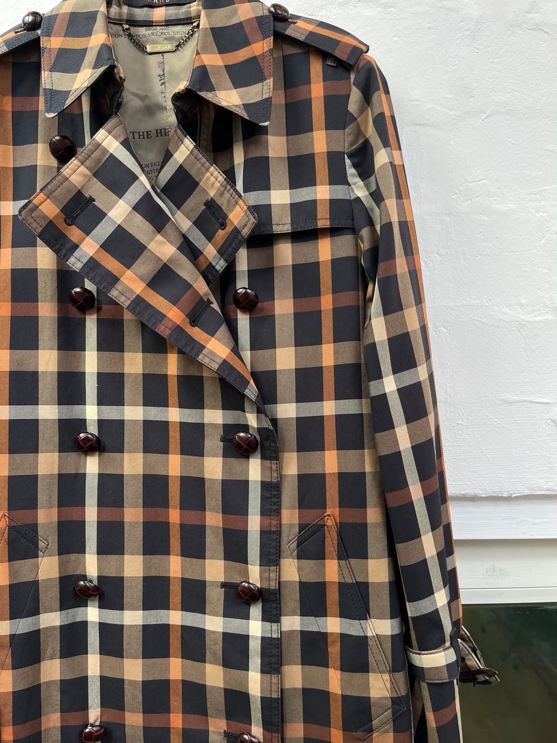 Daks London 체크 코트 상품이미지3