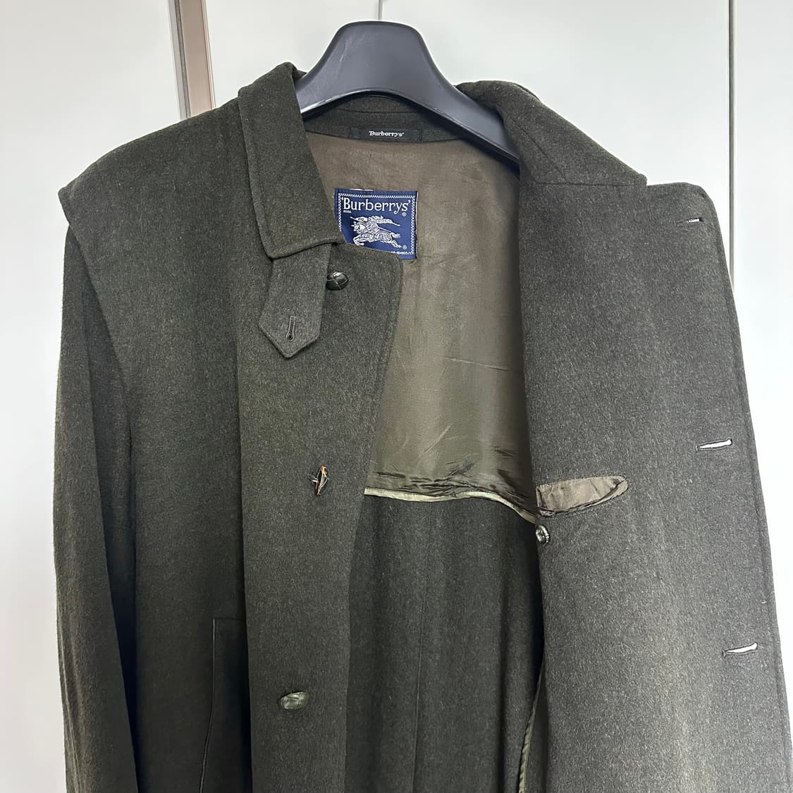버버리 울 코트 그린 상품이미지6