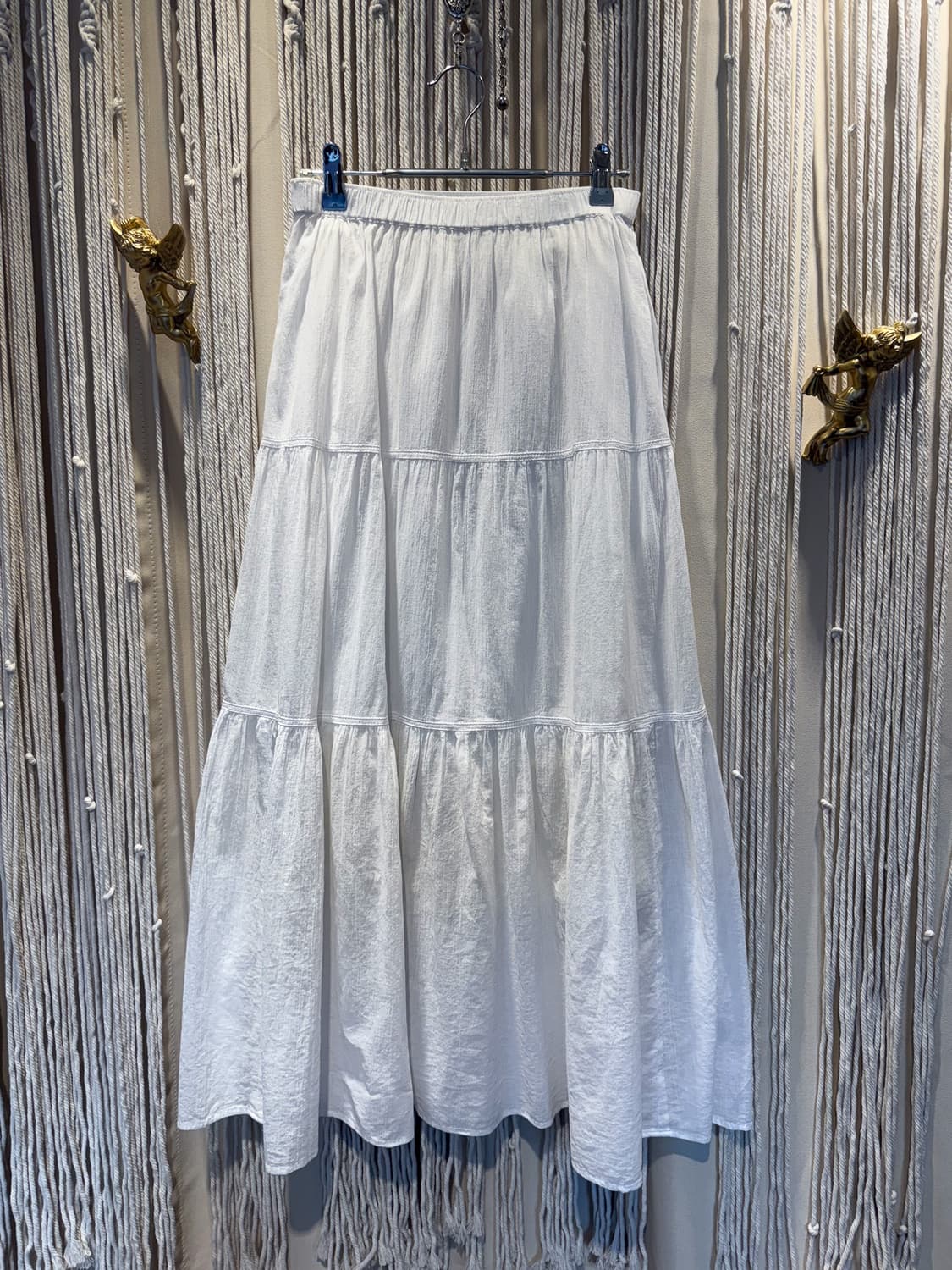 Crochet Stitch Banded Skirt 0084 상품이미지2