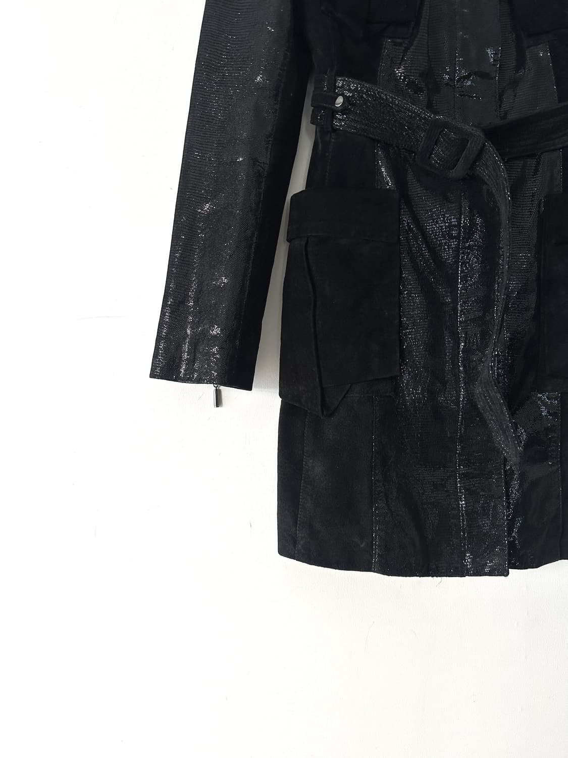 VERO MODA Crack hunter leather jacket 상품이미지3