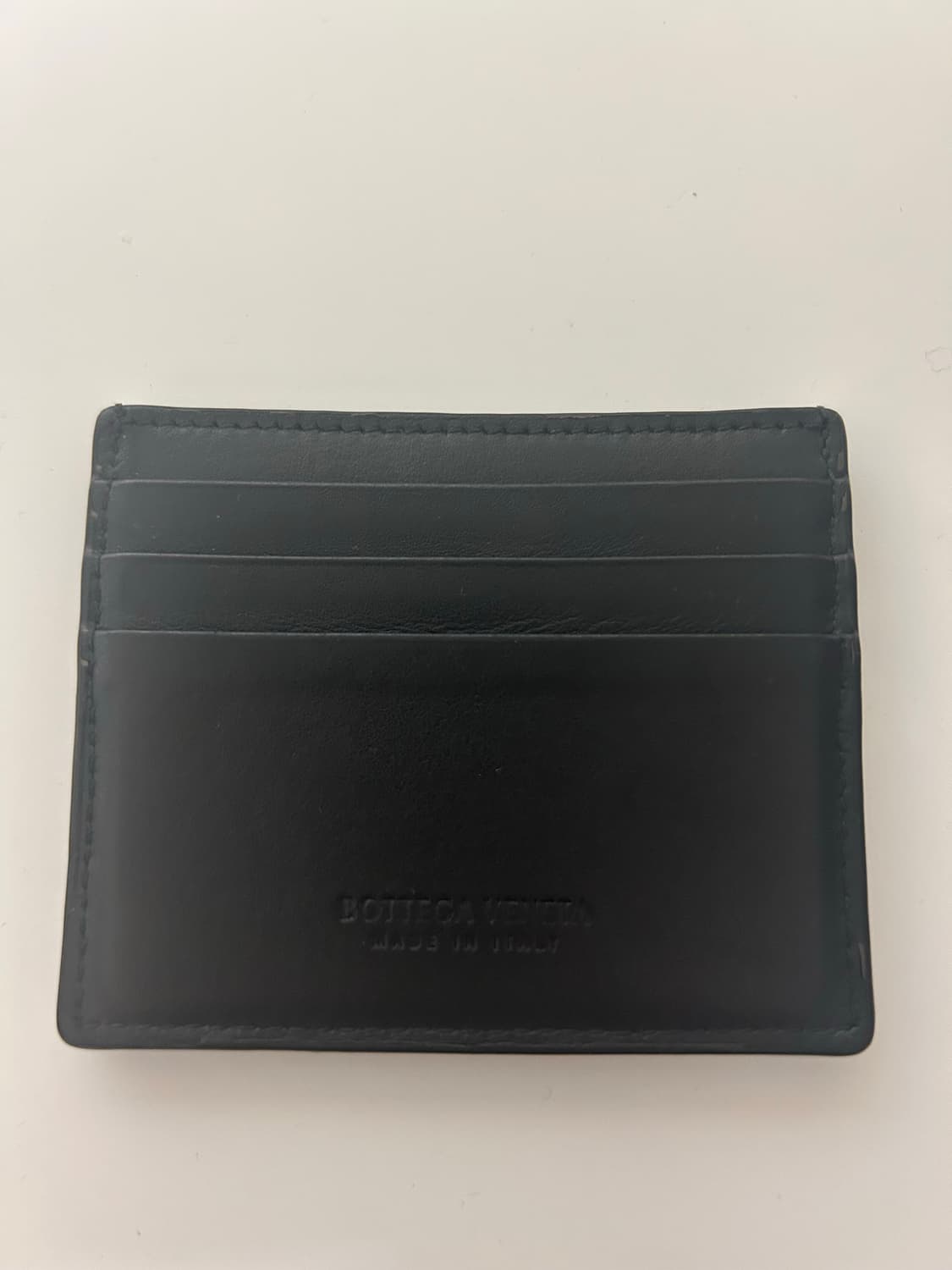 보테가 베네타 인트레치아토 크레딧 카드 케이스 블랙 상품이미지3