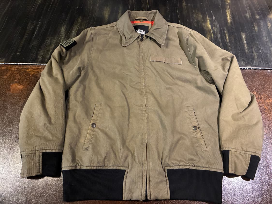 M) 스투시 밀리터리 봄버 워크자켓 올리브 상품이미지1