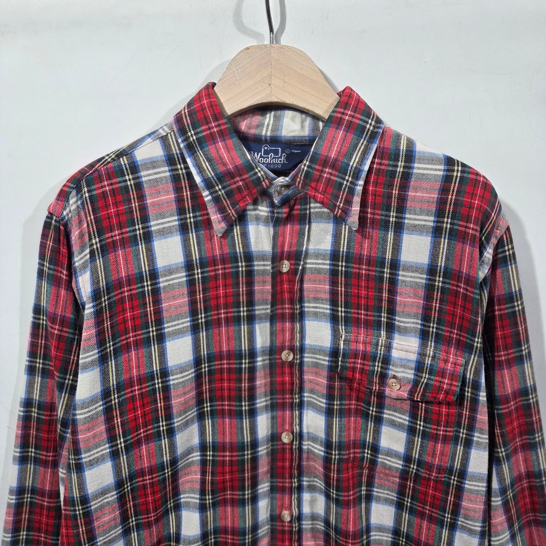 [Woolrich] 울리치 빈티지 레드 체크 플란넬 셔츠 상품이미지3