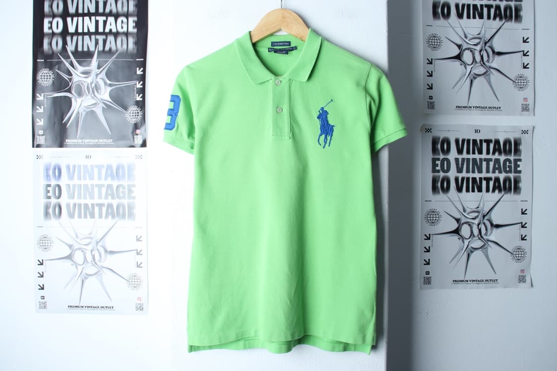 W(L-XL) 폴로 랄프로렌 반팔 카라 티셔츠 연그린 빅포니-H30385 상품이미지2