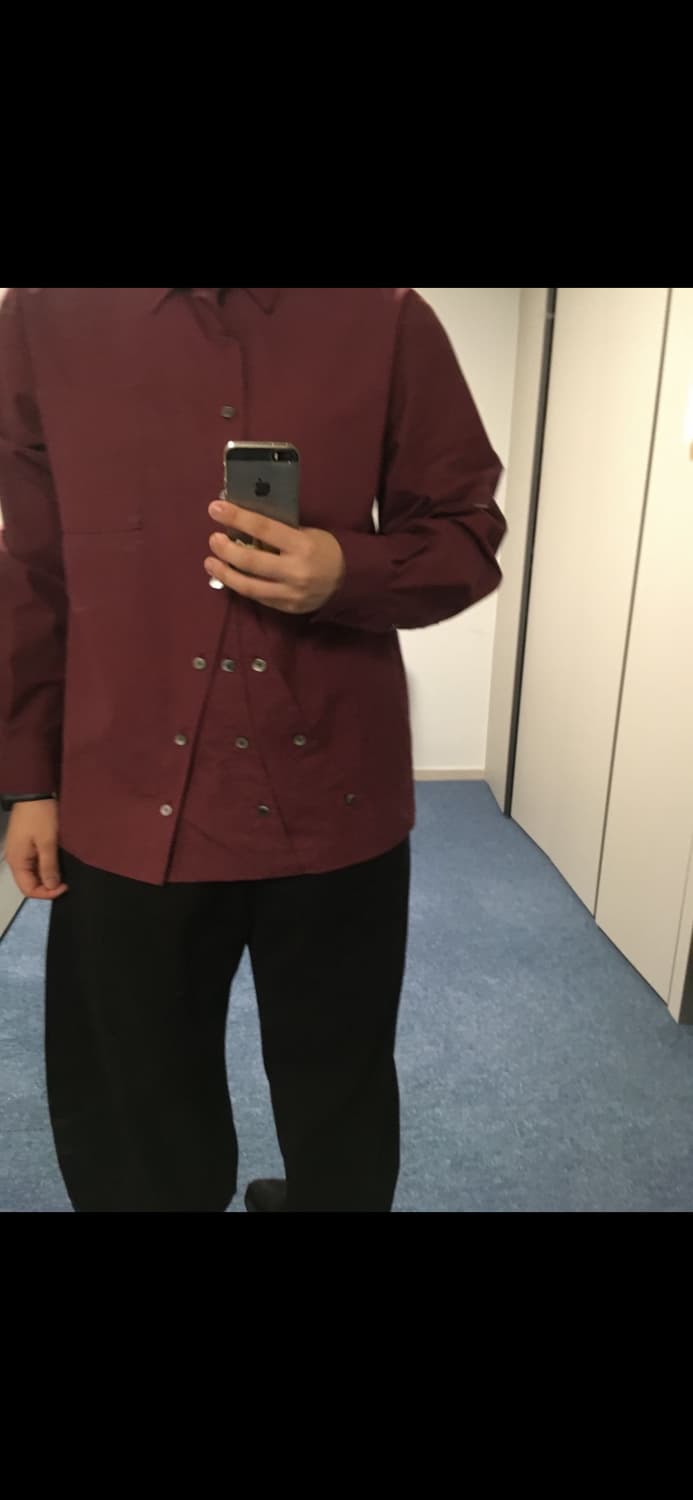 요석 3wave shirts(버건디) 1사이즈 상품이미지5