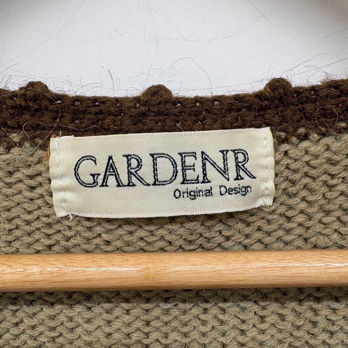 GARDENR 곰돌이 핸드메이드 니트 베스트 여성 L 상품이미지3