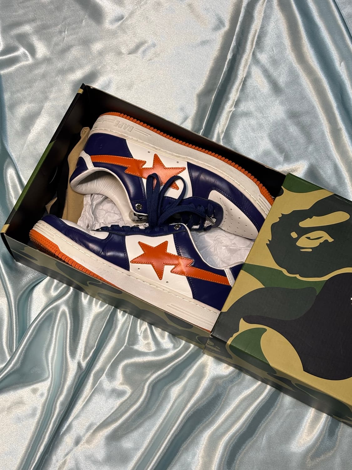 270 Bapesta purple orange 베이프스타 스니커 상품이미지1