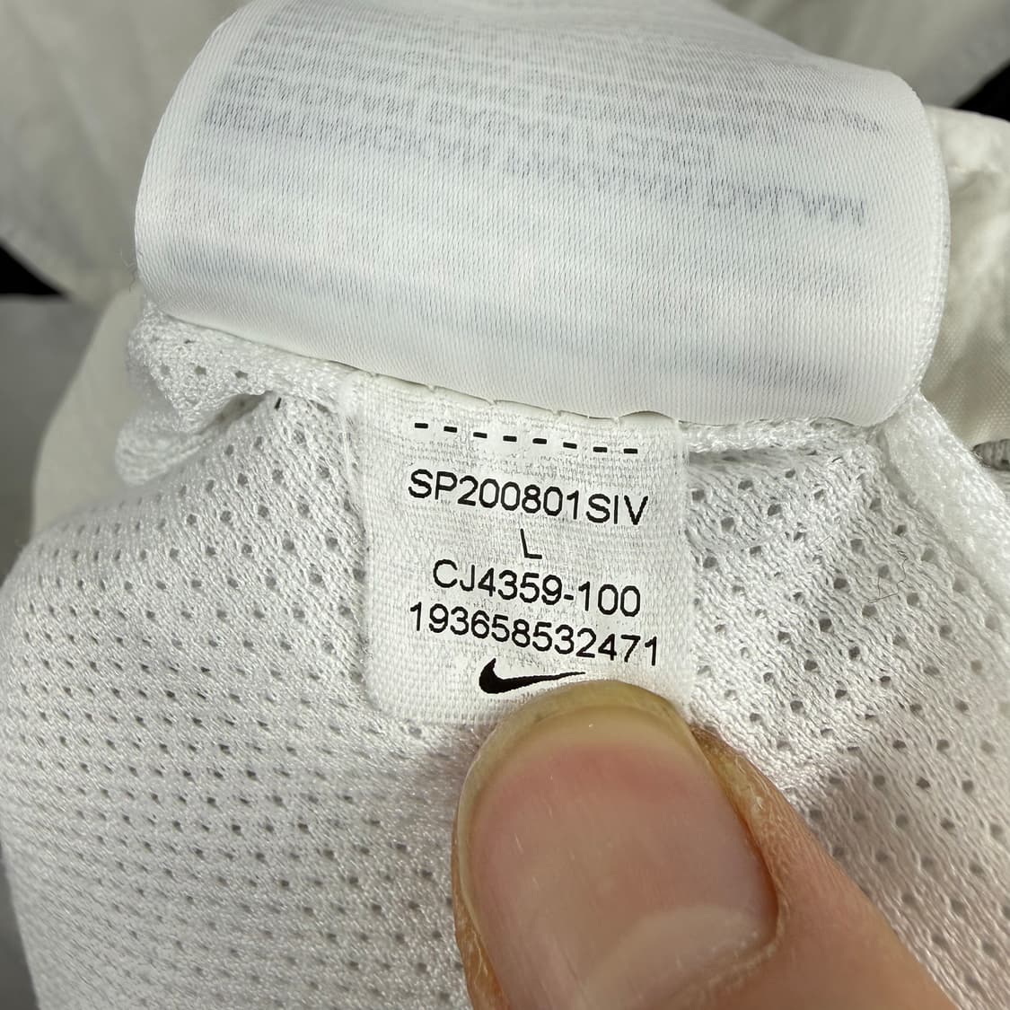 (L) 나이키 헤리티지 윈드러너 바람막이 자켓 화이트 상품이미지6