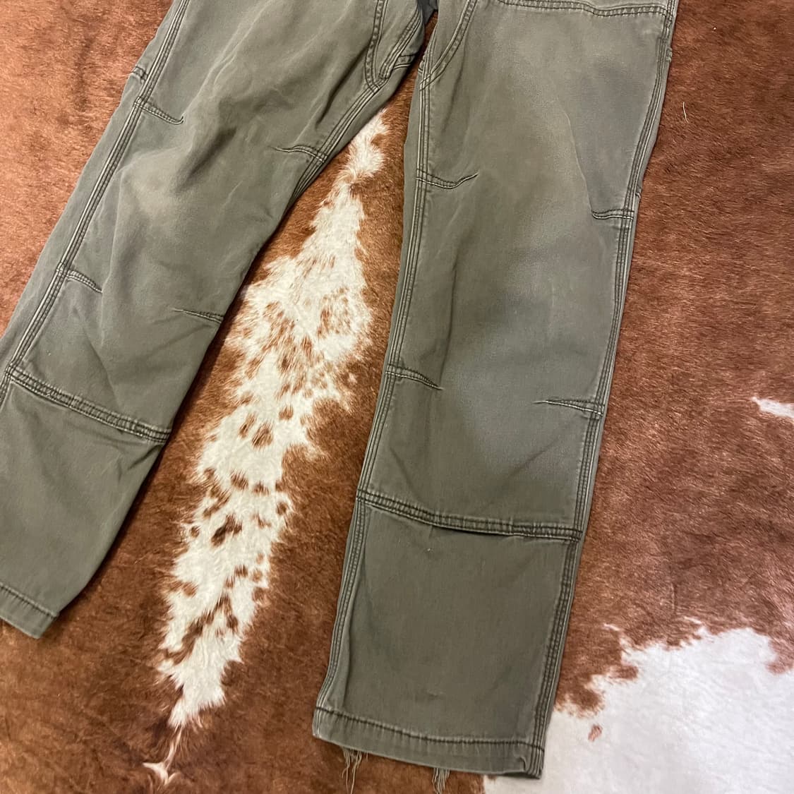 칼하트 카키 더블니 워크팬츠 상품이미지6