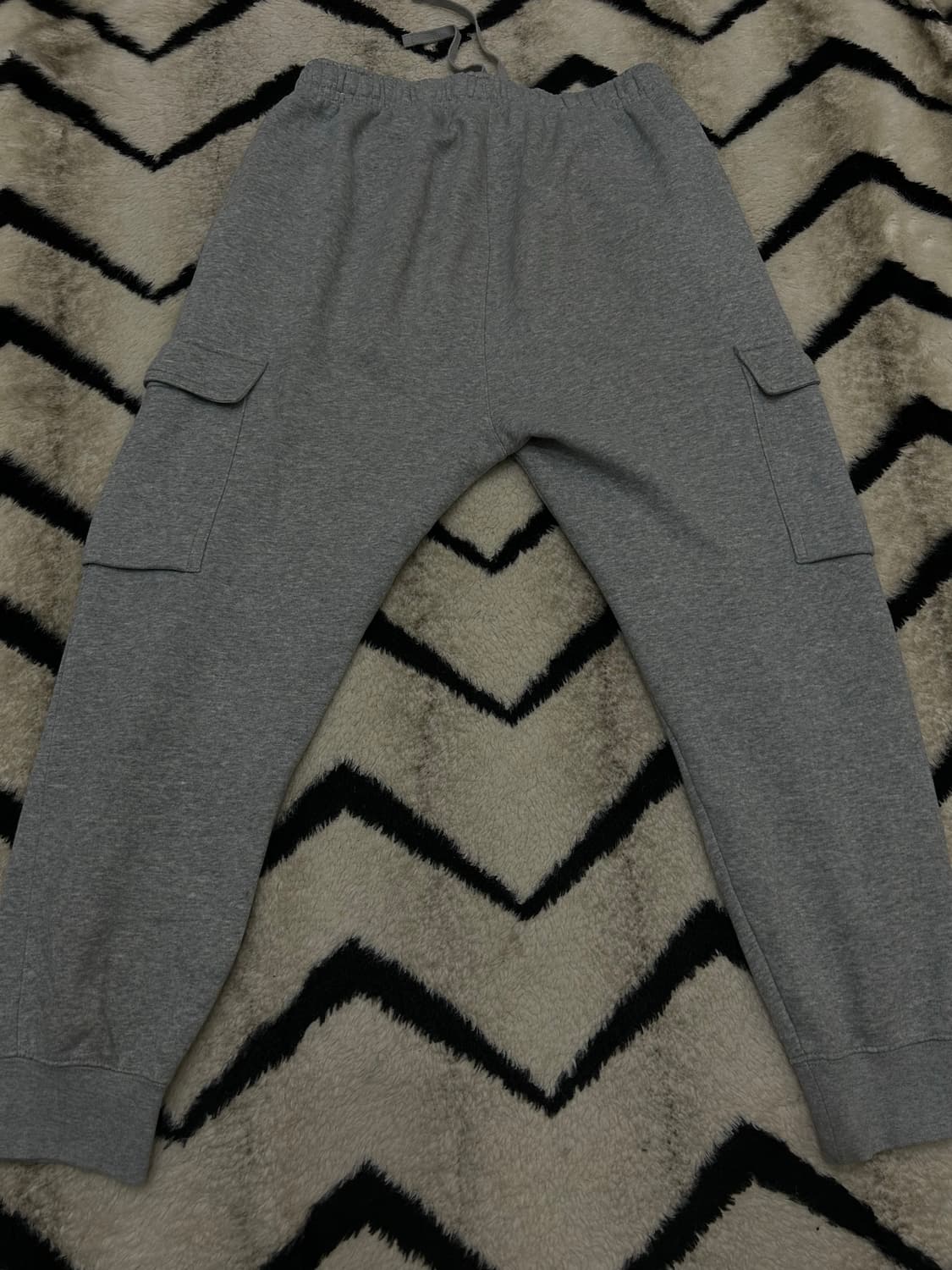 [M]나이키 플리스 카고 트레이닝 조거 팬츠/그레이/기모 상품이미지4