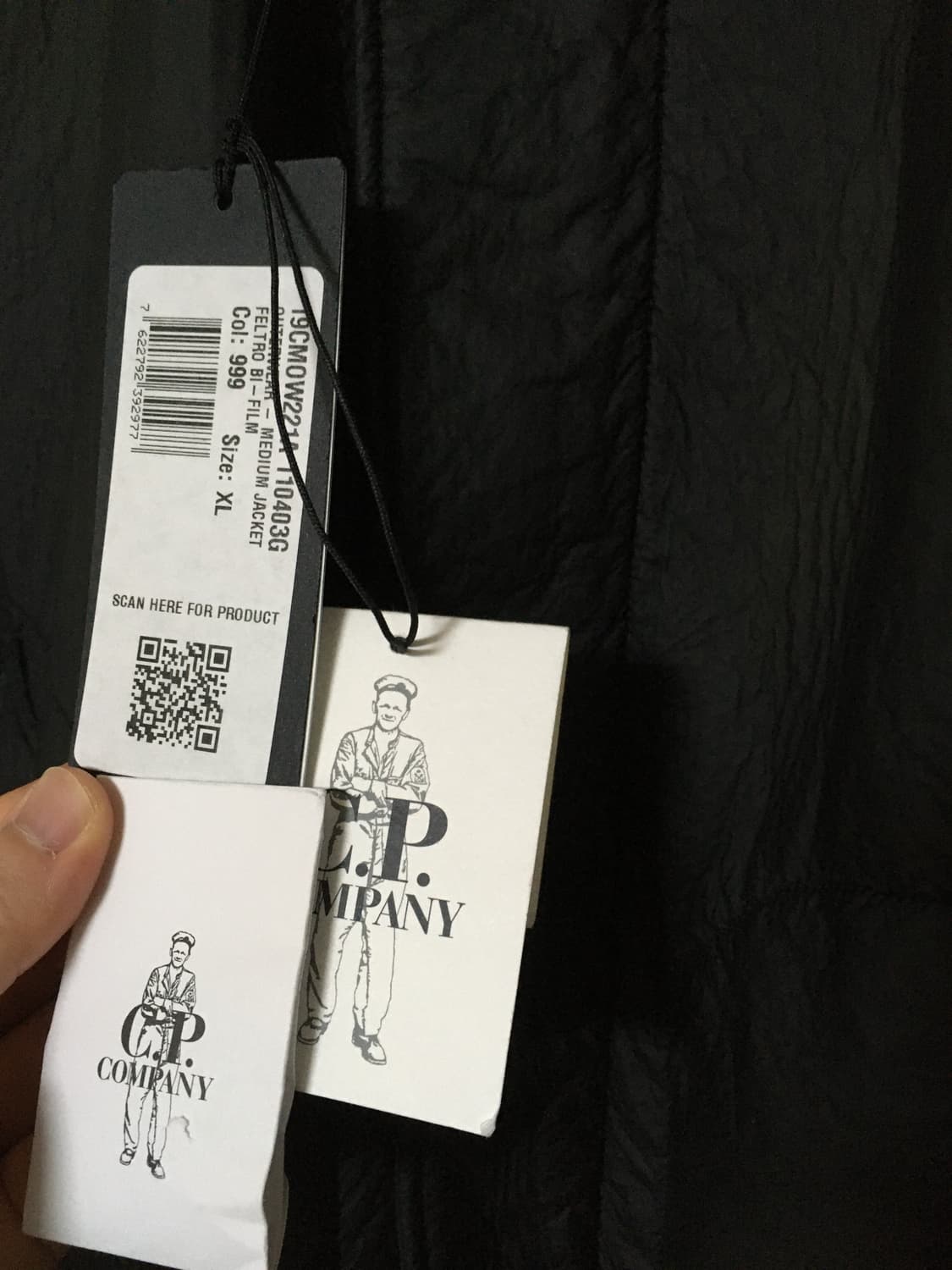 CP컴퍼니 펠트로 바이 필름 숏 자켓 블랙 판매합니다 상품이미지10