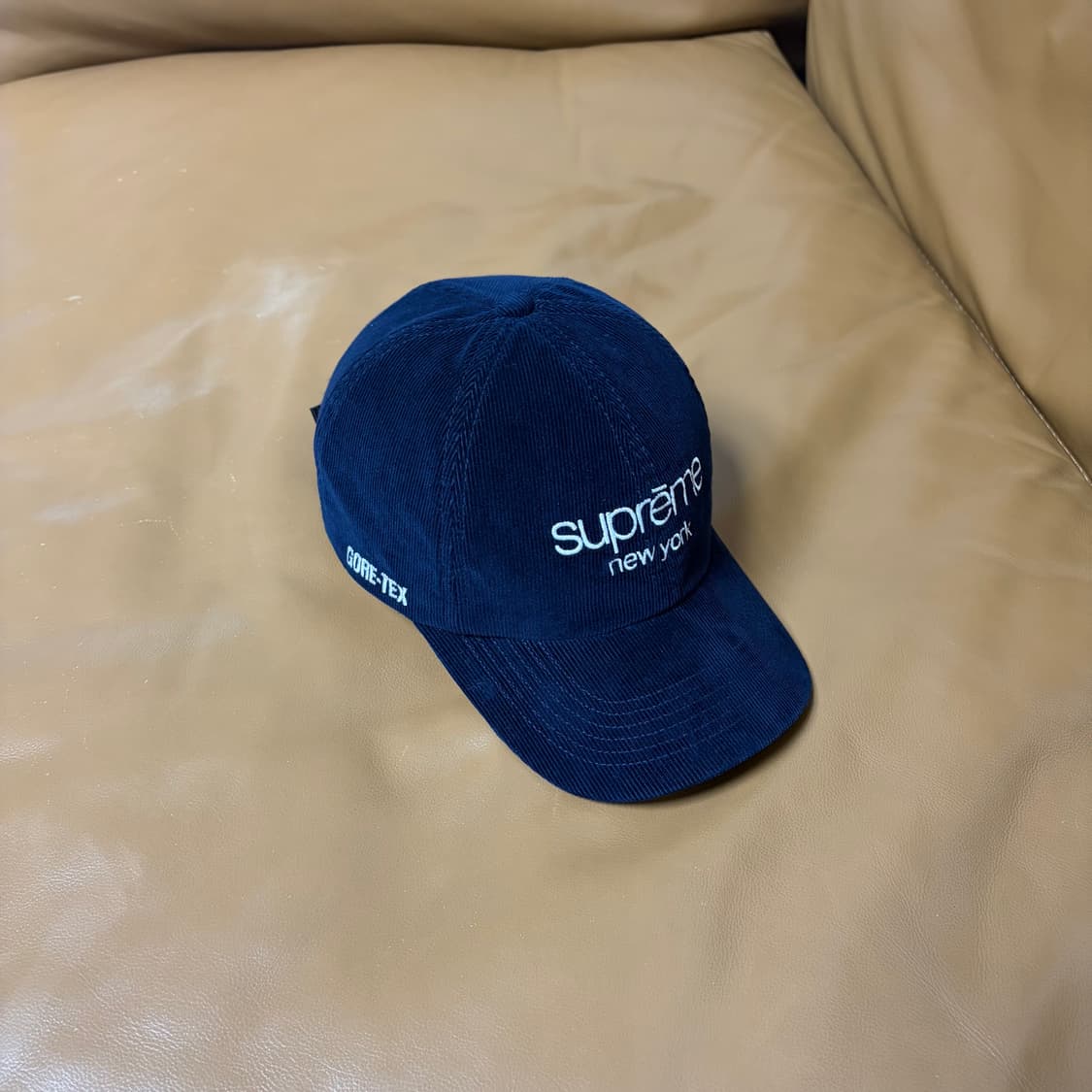 슈프림 6패널 볼캡 모자 고어텍스 클래식 로고 네이비 상품이미지1