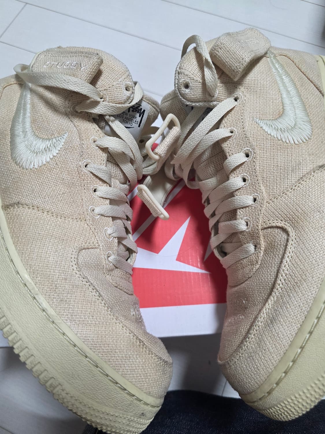 나이키×스투시 에어포스1 미드 [285] 상품이미지3