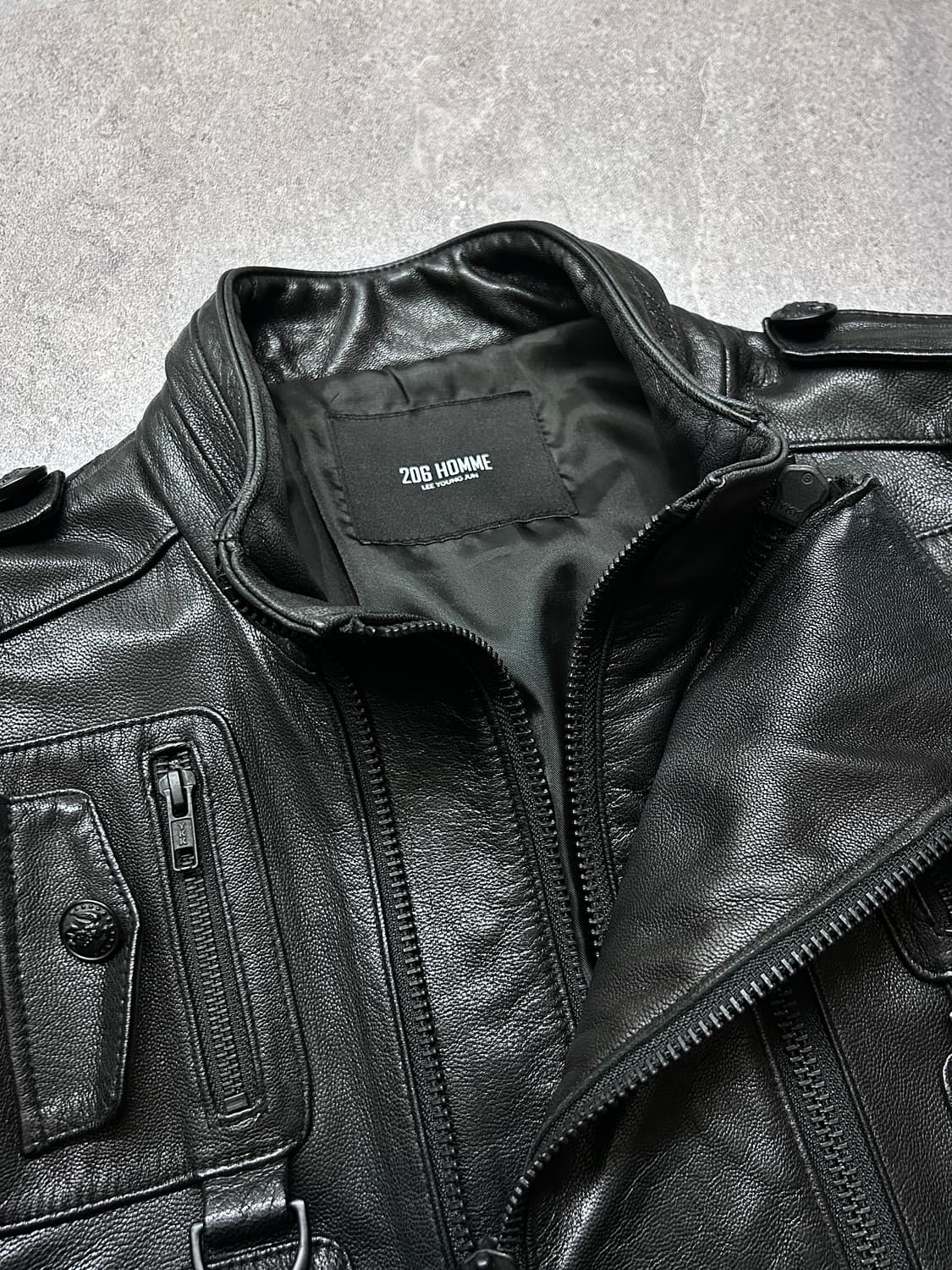 206 옴므 멀티 포켓 램스킨 자켓 상품이미지5