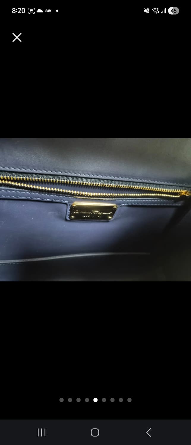 페라가모 체인 숄더앤크로스 네이비 상품이미지5