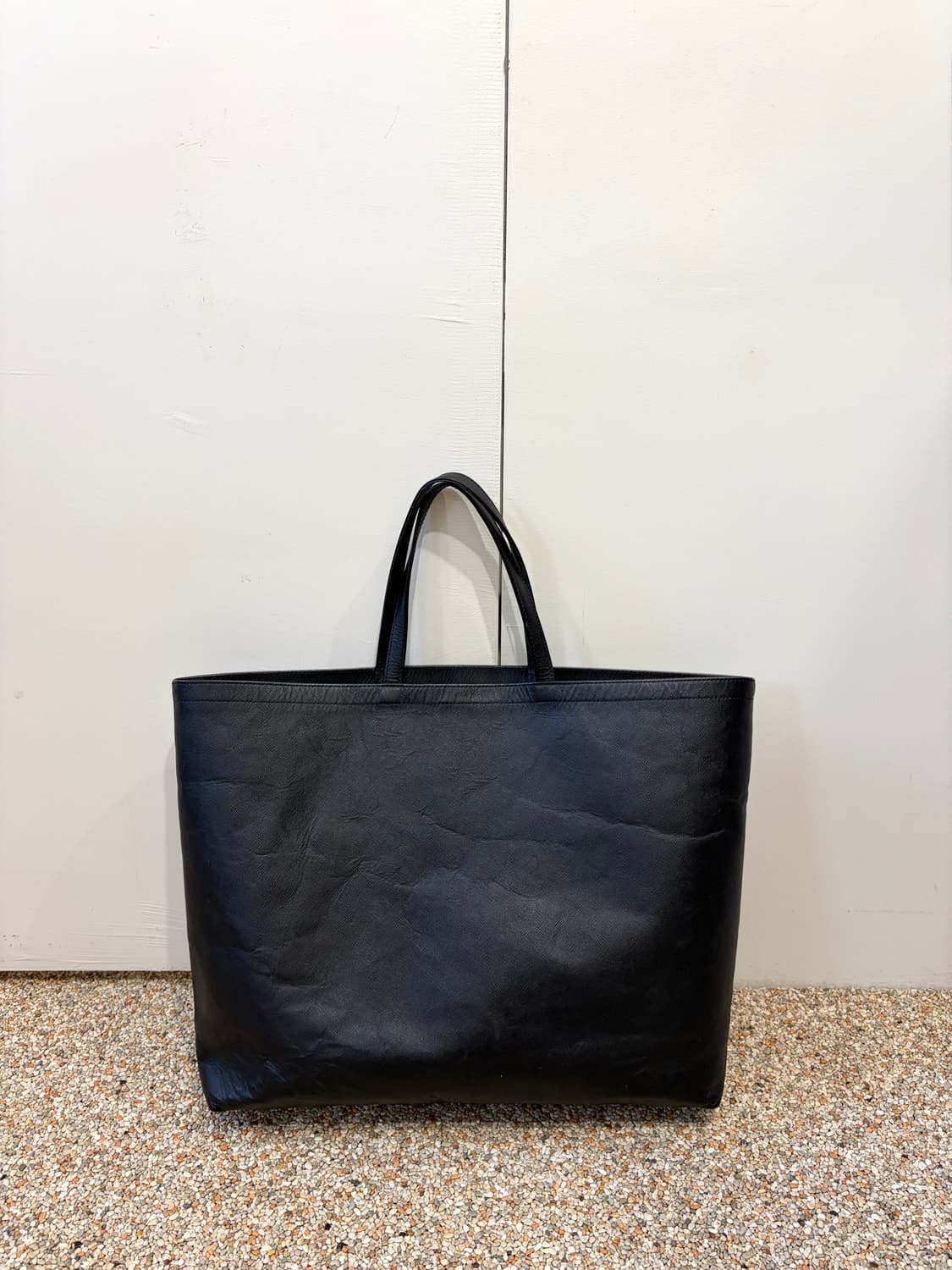 꼼데가르송 레더 토트백 상품이미지3