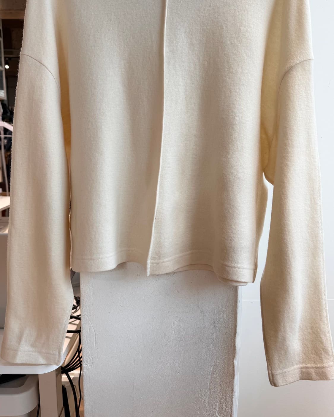 질샌더 아이보리 라나울 니트  상품이미지6