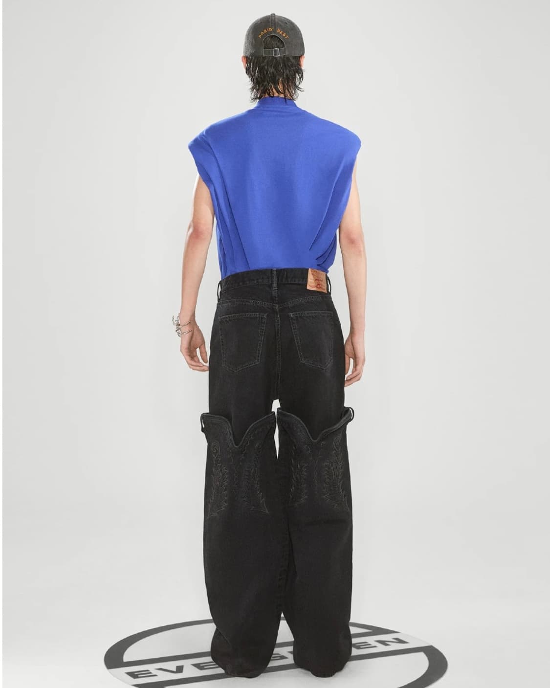 [29]와이프로젝트 Y/Project 맥시 카우보이 커프 진/블랙 상품이미지4