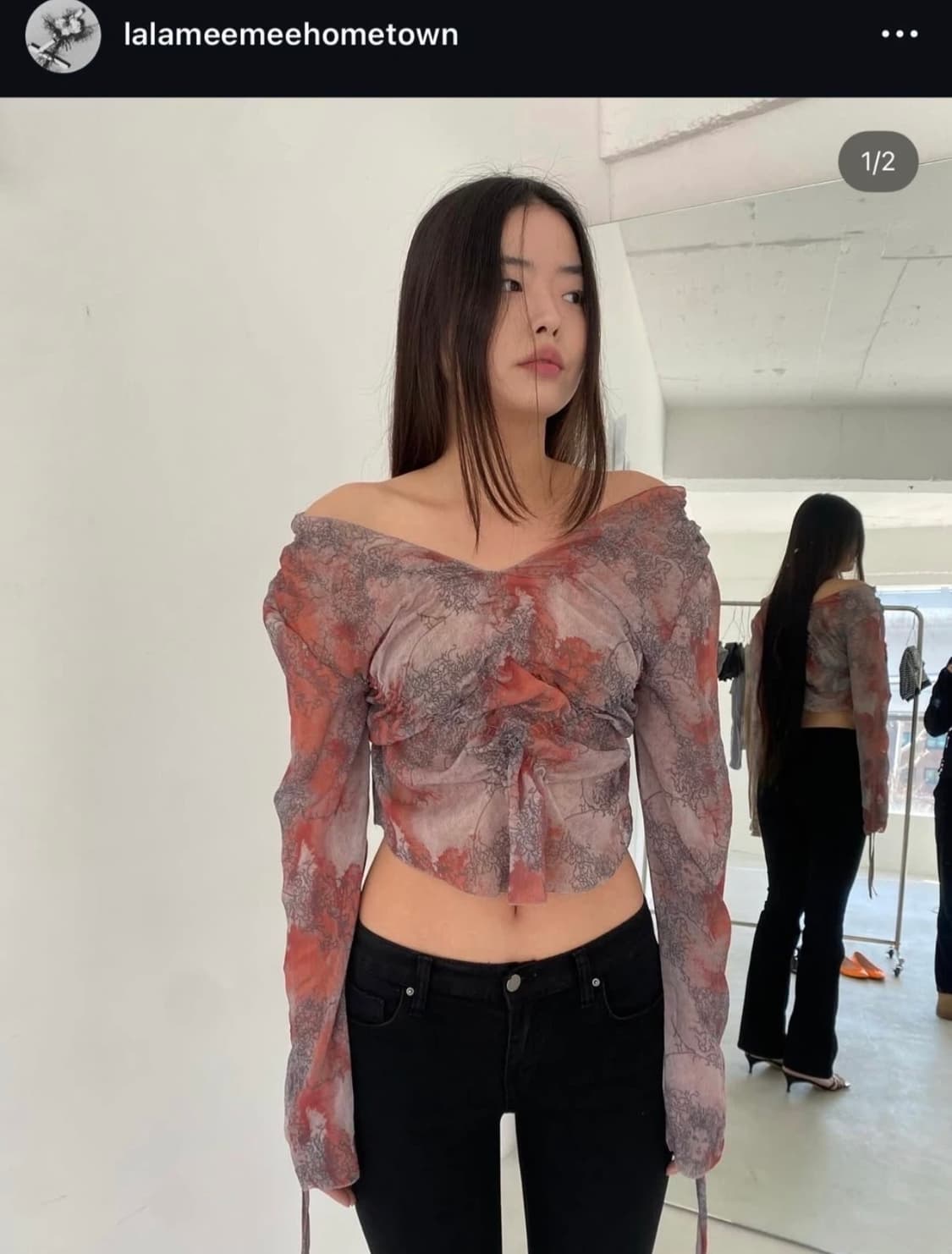 lalameme 라라미미 시어 스모킹 블라우스 38 상품이미지2