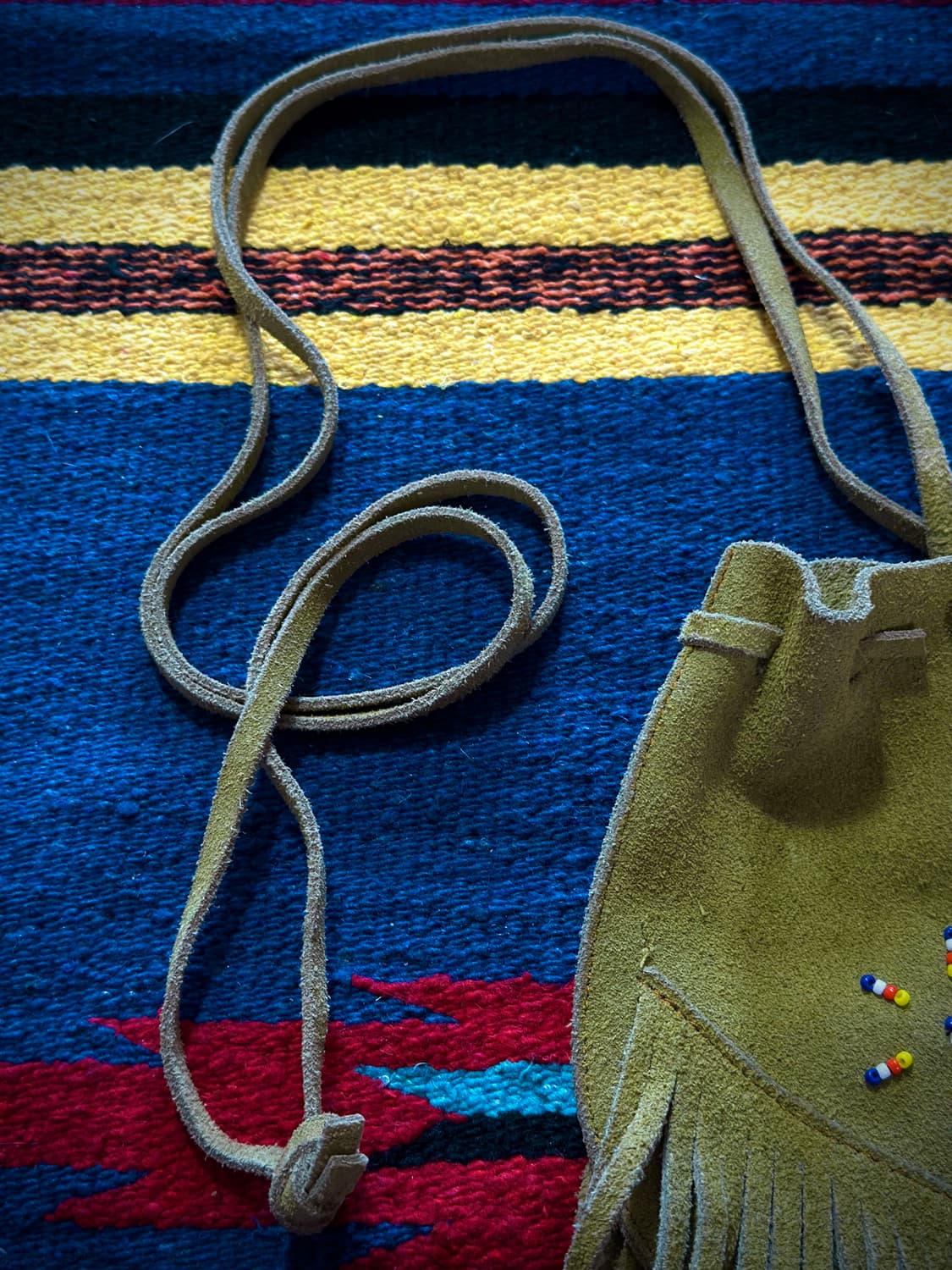 Western suede Fringe beaded mini bag 상품이미지8