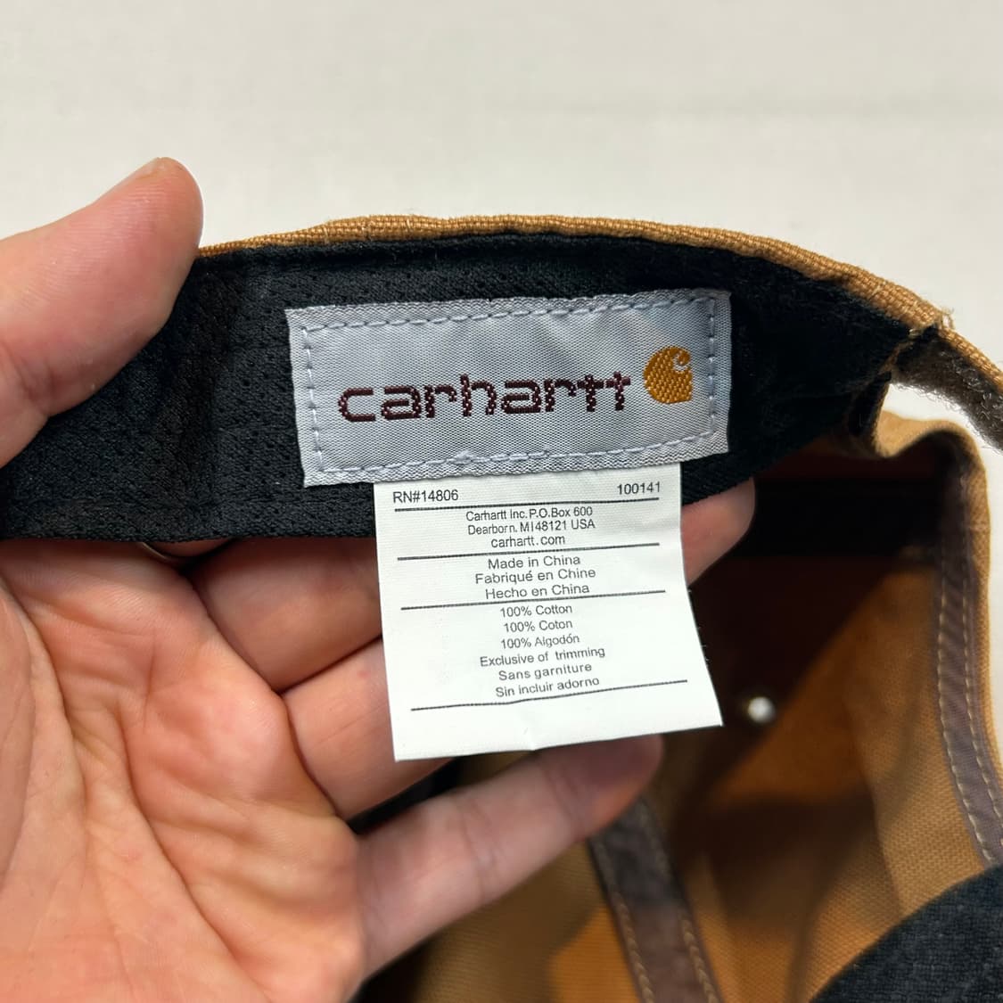 칼하트 워크웨어 볼캡 모자 브라운 정품 상품이미지7