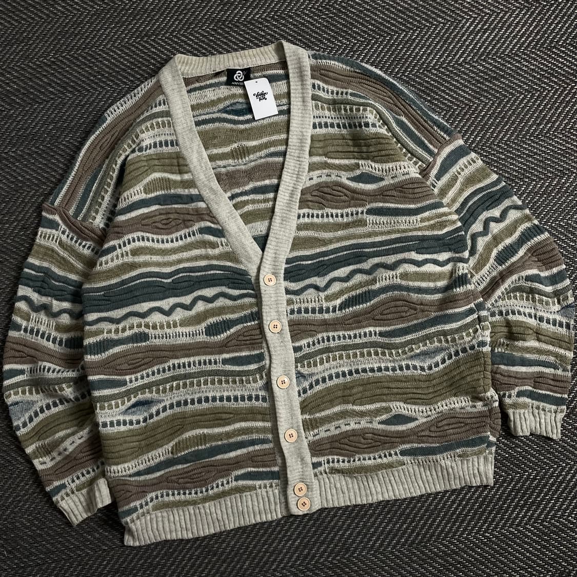 이태리 아카이브 빈티지 박시핏 케이블 가디건 y 3491 상품이미지1