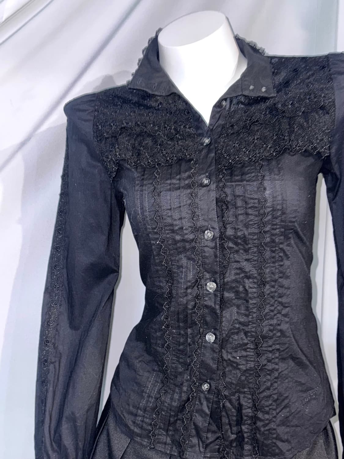 세실맥비 블랙 레이스 데일리 공겜여주깔 코디세트 상품이미지4